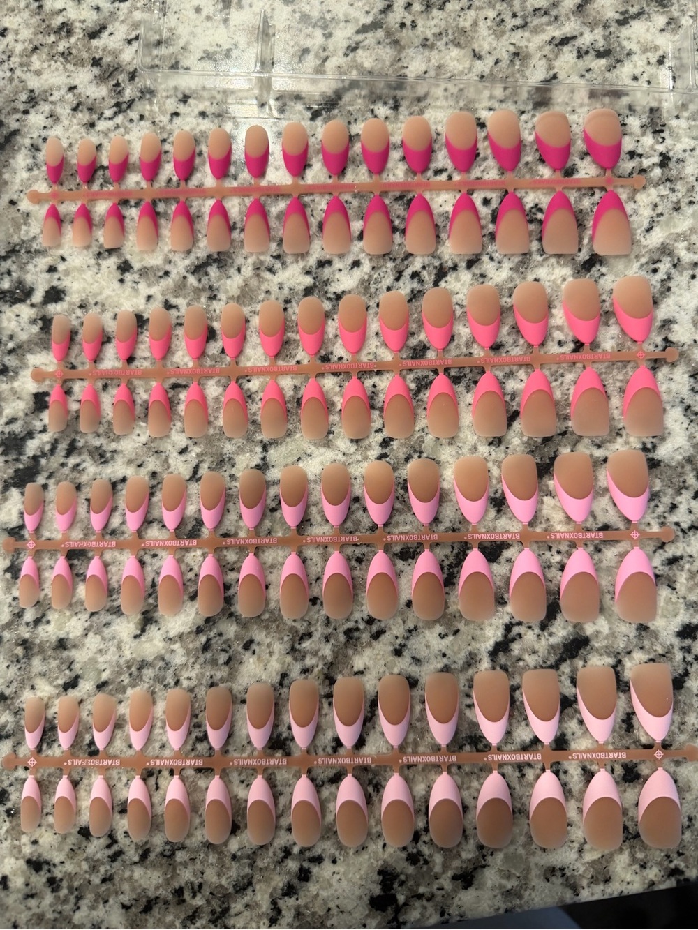 Pink Gradient Press-On Nails - Picture 3 of 4